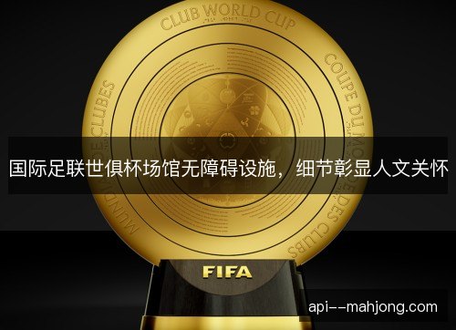 国际足联世俱杯场馆无障碍设施，细节彰显人文关怀